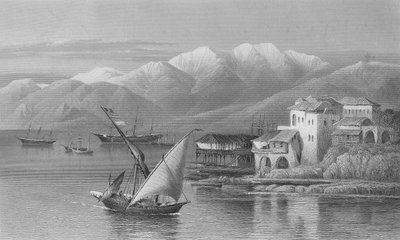 Bay of Beirut, Engraved by C. Cousen by John Douglas Woodward